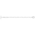 925 Sterling Silver Unisex Paper Clip Bracelet — 6.6g