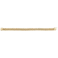 9 Carat (375) Yellow Gold Ladies' 7.5 Inches Brick Link Bracelet — 14.4g