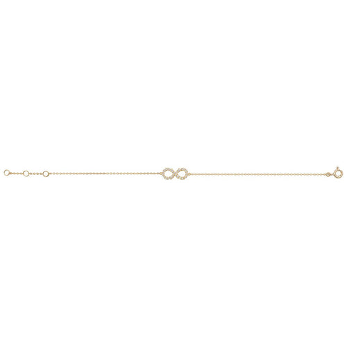 9 Carat (375) Yellow Gold Ladies' 7.25 Inches Infinity Bracelet — 0.8g