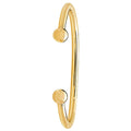 9 Carat (375) Yellow Gold Ladies' Solid Torc Bangle — 22.4g