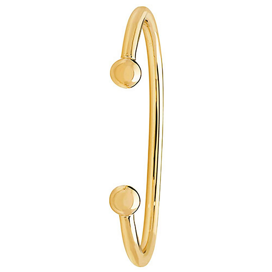 9 Carat (375) Yellow Gold Ladies' Solid Torc Bangle — 22.4g