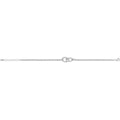 925 Sterling Silver Unisex Rhodium Interlinking Bracelet — 2.8g