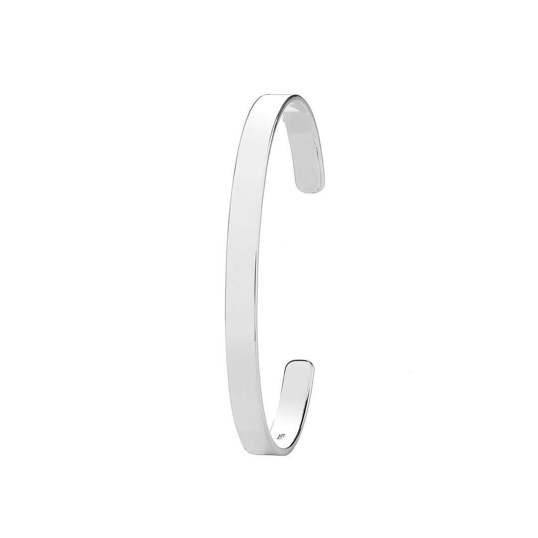 925 Sterling Silver Ladies' Cuff Bangle — 10.0g