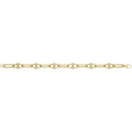 9 Carat (375) Yellow Gold Unisex Hollow Bubble Link Bracelet — 7.9g