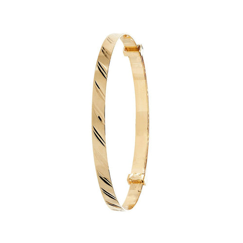 9 Carat (375) Yellow Gold Babies' Expandable 3mm Bangle — 2.0g