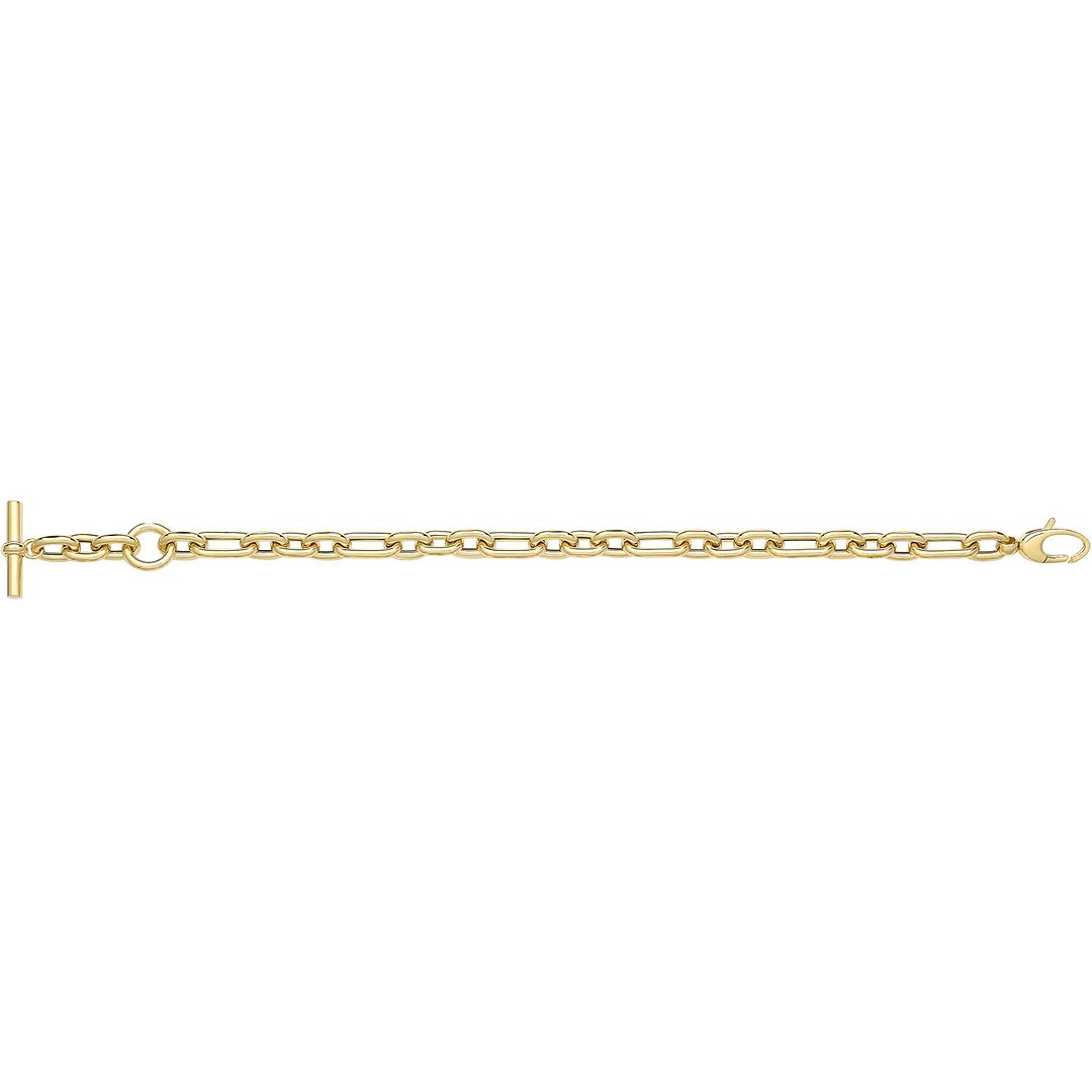 9 Carat (375) Yellow Gold Unisex Hollow Bracelet — 9.1g