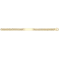 9 Carat (375) Yellow Gold Unisex Hollow ID Bracelet — 9.9g