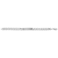 925 Sterling Silver Men's Curb ID Bracelet — 23.5g