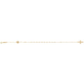 9 Carat (375) Yellow Gold Ladies' 7.5 Inches Rosary Bracelet — 1.0g
