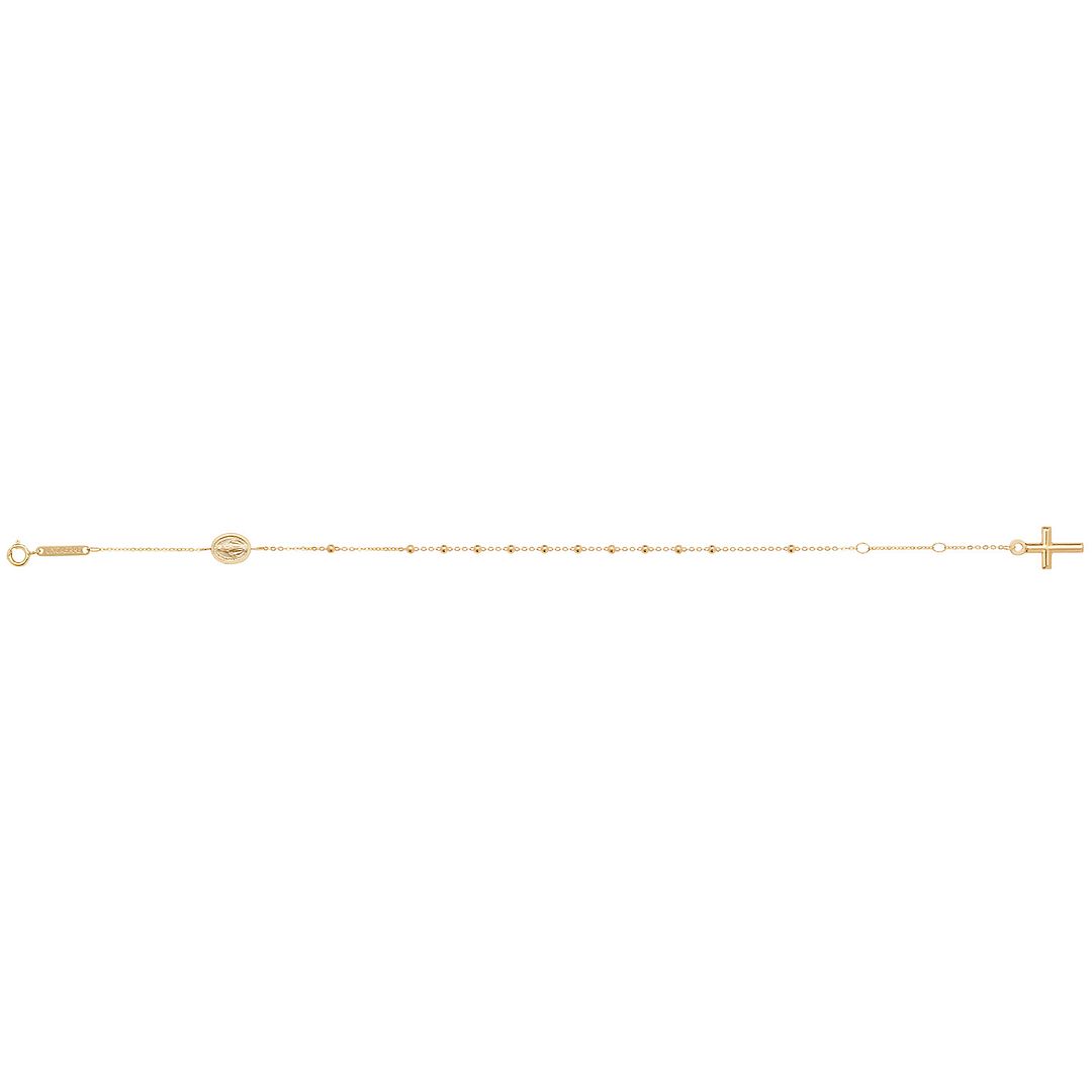 9 Carat (375) Yellow Gold Ladies' 7.5 Inches Rosary Bracelet — 1.0g