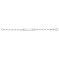 925 Sterling Silver Babies' Cut Out Heart Set ID Bracelet — 4.8g