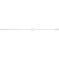 925 Sterling Silver Unisex Flower Outline Bracelet — 1.4g