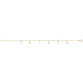 9 Carat (375) Yellow Gold Unisex Star And Moon Chain Bracelet — 1.0g