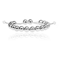 925 Sterling Silver Ladies' Bead Pull Style Bracelet — 17.1g