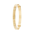 9 Carat (375) Yellow Gold Babies' Diamond Cut Expandable 4mm Bangle — 2.6g