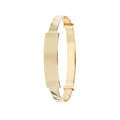 9 Carat (375) Yellow Gold Babies' Diamond Cut Expandable 4mm Bangle — 2.8g