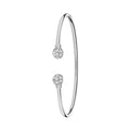 925 Sterling Silver Unisex Maidens Torc Bangle — 9.9g
