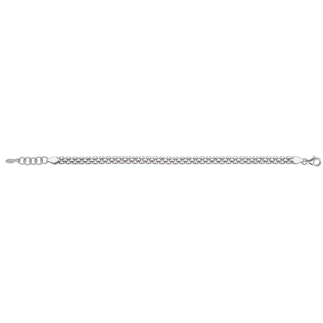 925 Sterling Silver Ladies' Watch Link Bracelet — 8.3g