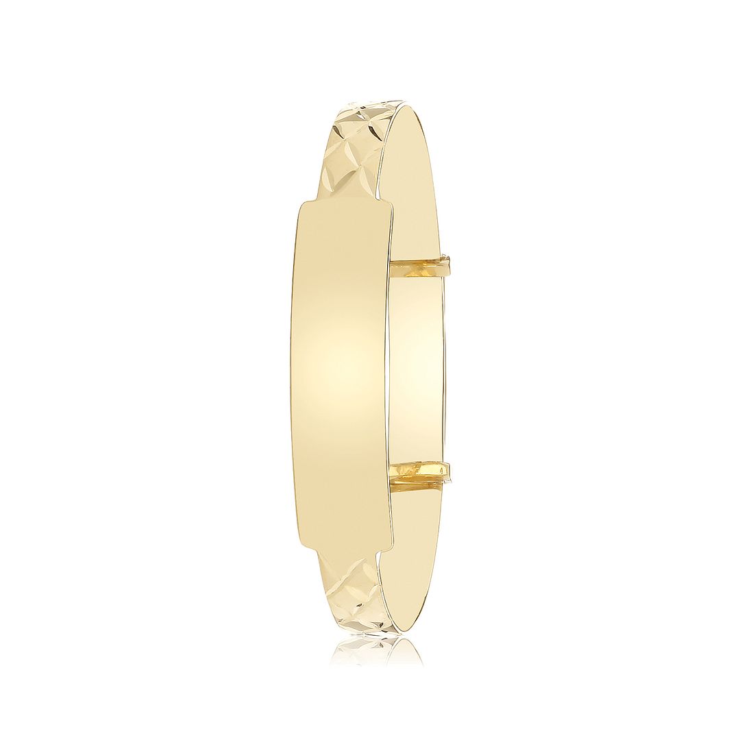 9 Carat (375) Yellow Gold Babies' ID Baby Bangle — 6.0g