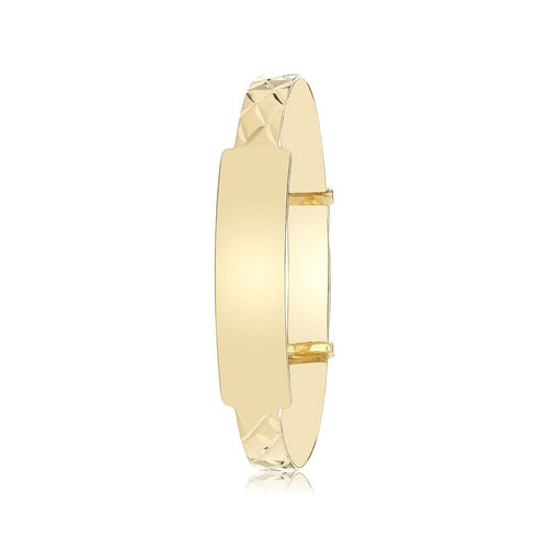 9 Carat (375) Yellow Gold Babies' ID Baby Bangle — 6.0g