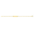 9 Carat (375) Yellow Gold Babies' Figaro 6 inches ID Bracelet — 1.6g