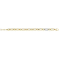 9 Carat (375) Yellow Gold Unisex Hollow With Link Bracelet — 10.2g