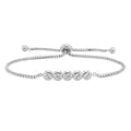 925 Sterling Silver Ladies' Rub Over Pull Style Bracelet — 5.3g
