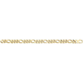 9 Carat (375) Yellow Gold Unisex Hollow Curb Bracelet — 11.6g
