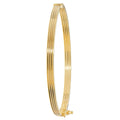 9 Carat (375) Yellow Gold Ladies' Hinged Bangle — 3.8g