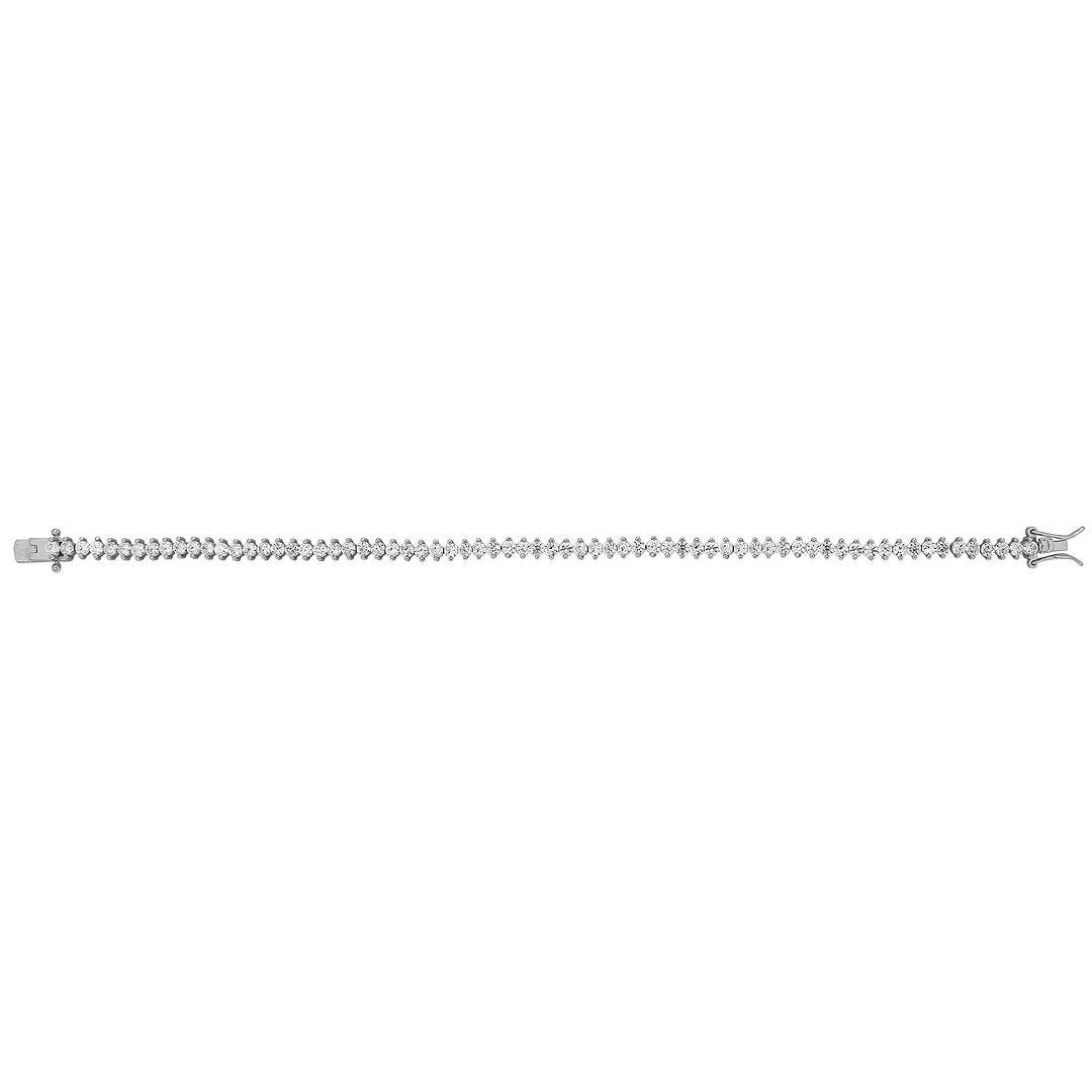 925 Sterling Silver Ladies' Bracelet — 12.0g