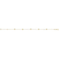 9 Carat (375) Yellow Gold Unisex 7.25 inches Beaded Bracelet — 0.9g