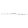 925 Sterling Silver Ladies' Flat Open Curb ID Bracelet — 8.5g