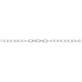 925 Sterling Silver Unisex Paper Clips Bracelet — 7.1g