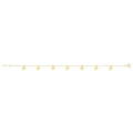 9 Carat (375) Yellow Gold Unisex Disc Charms Bracelet — 1.2g