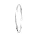 925 Sterling Silver Ladies' Plain Bangle — 4.0g