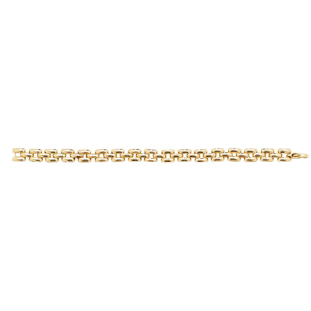 9 Carat (375) Yellow Gold Ladies' 7.5 Inches Fancy Bracelet — 10.0g