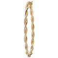 9 Carat (375) Yellow Gold Ladies' Hinged Bangle — 3.6g