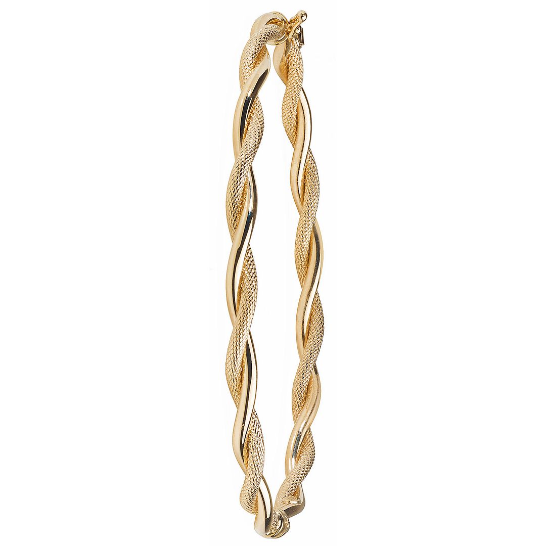 9 Carat (375) Yellow Gold Ladies' Hinged Bangle — 3.6g