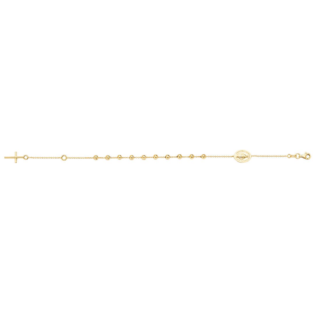 9 Carat (375) Yellow Gold Ladies' 7.5 Inches Rosary Bracelet — 3.1g