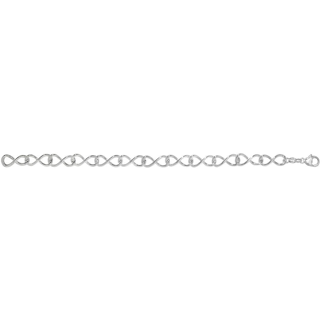 925 Sterling Silver Ladies' Infinity Link Bracelet — 5.5g