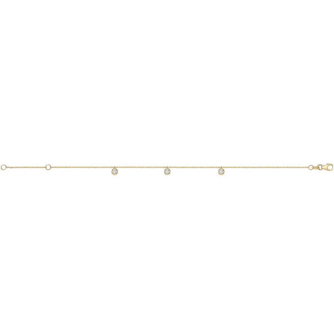 9 Carat (375) Yellow Gold Unisex Hanging Bracelet — 1.1g