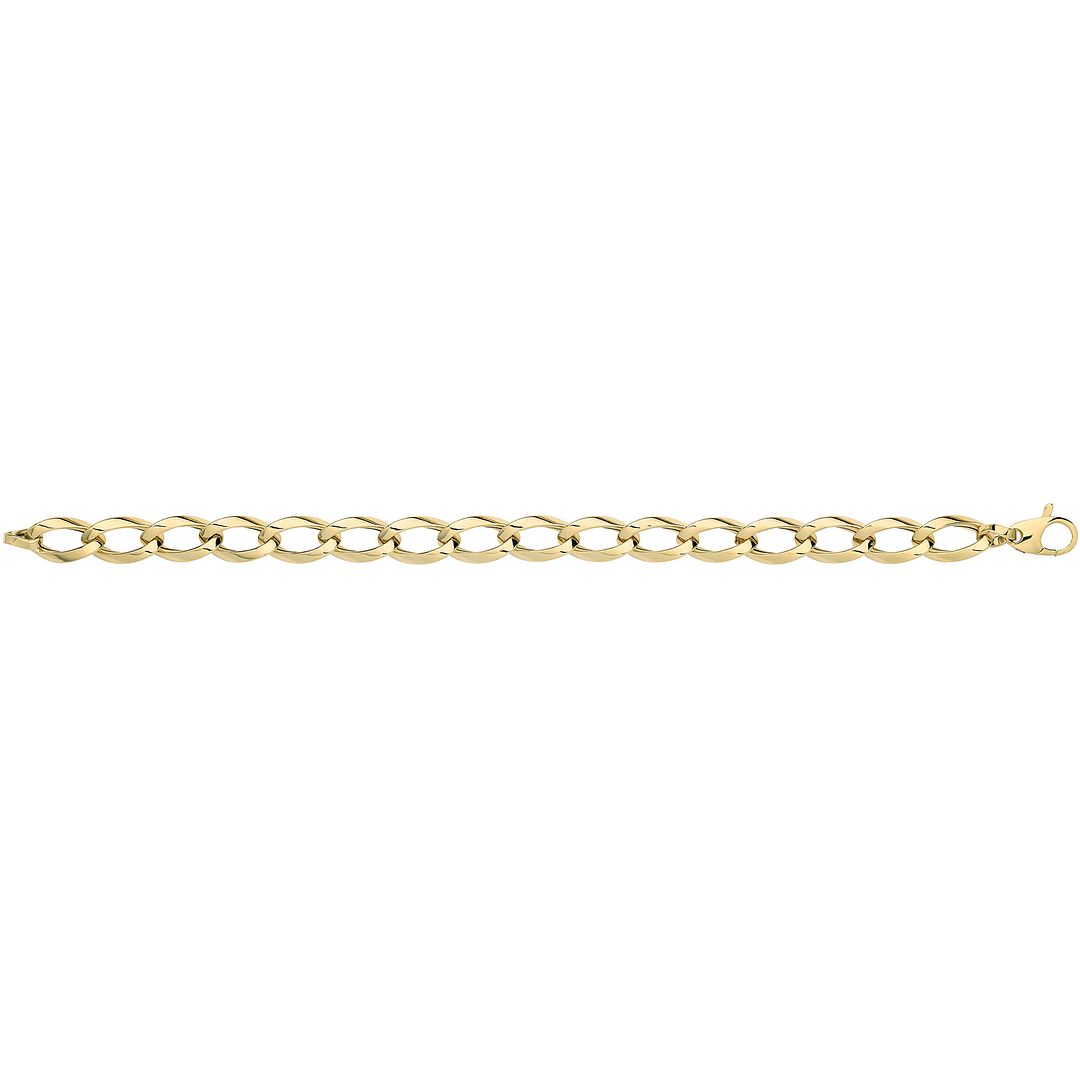 9 Carat (375) Yellow Gold Unisex Hollow Bracelet — 5.5g