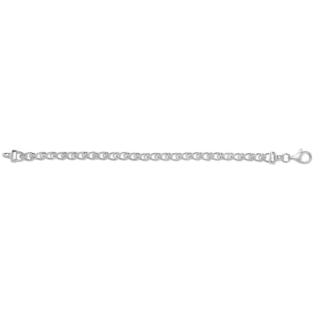 925 Sterling Silver Ladies' Roller Ball Bracelet — 12.5g
