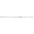 925 Sterling Silver Babies' Trace Set ID Bracelet — 6.1g