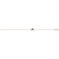 925 Sterling Silver Unisex Rose Plated Moon Bracelet — 1.1g
