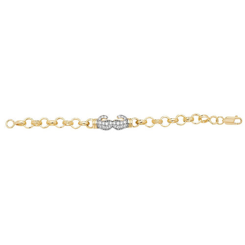 9 Carat (375) Yellow Gold Babies' Boxing Glove Bracelet — 10.8g
