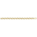 9 Carat (375) Yellow Gold Unisex Hollow Curb Bracelet — 9.9g
