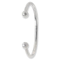 925 Sterling Silver Ladies' Torc Bangle — 22.5g