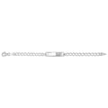 925 Sterling Silver Babies' Curb Cut Out Heart ID Bracelet — 4.3g