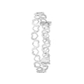 925 Sterling Silver Babies' Round Hearts Expandable Bangle — 2.9g